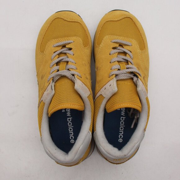New Balance Men's Size 6.5 2E Casual Sneakers Yellow Suede ML574EYW - Picture 9 of 10